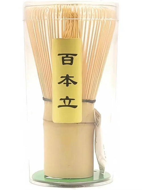 Fouet à matcha chasen en bambou, 76 brins extérieurs, hauteur 10,7 cm